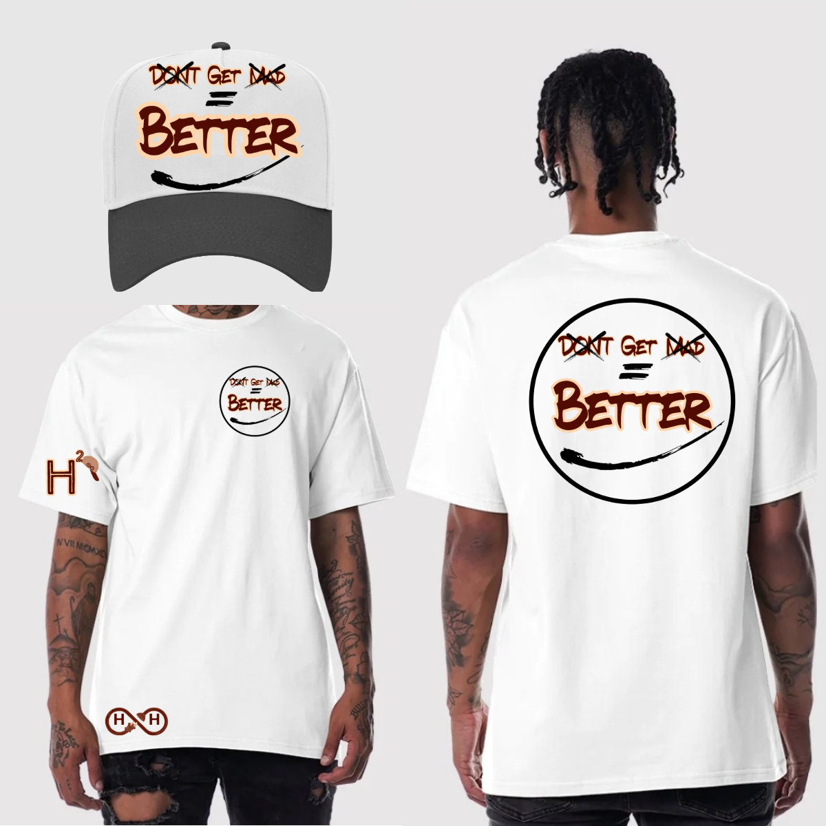 Don't Get Mad Get Better Tee - Burgundy