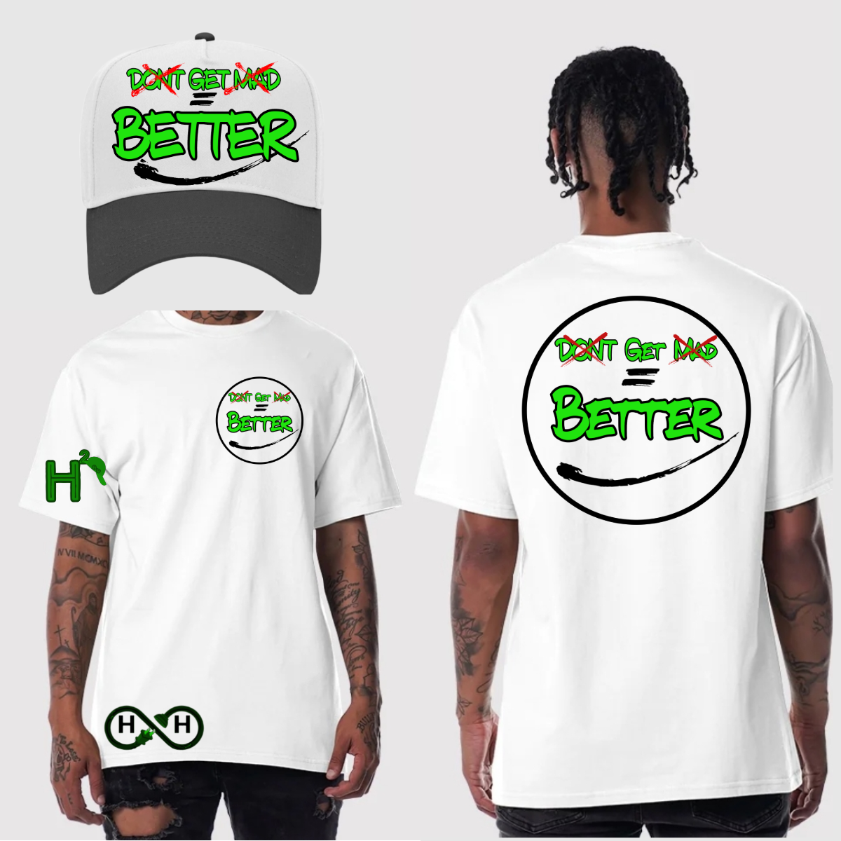 Don't Get Mad Get Better Tee - Green