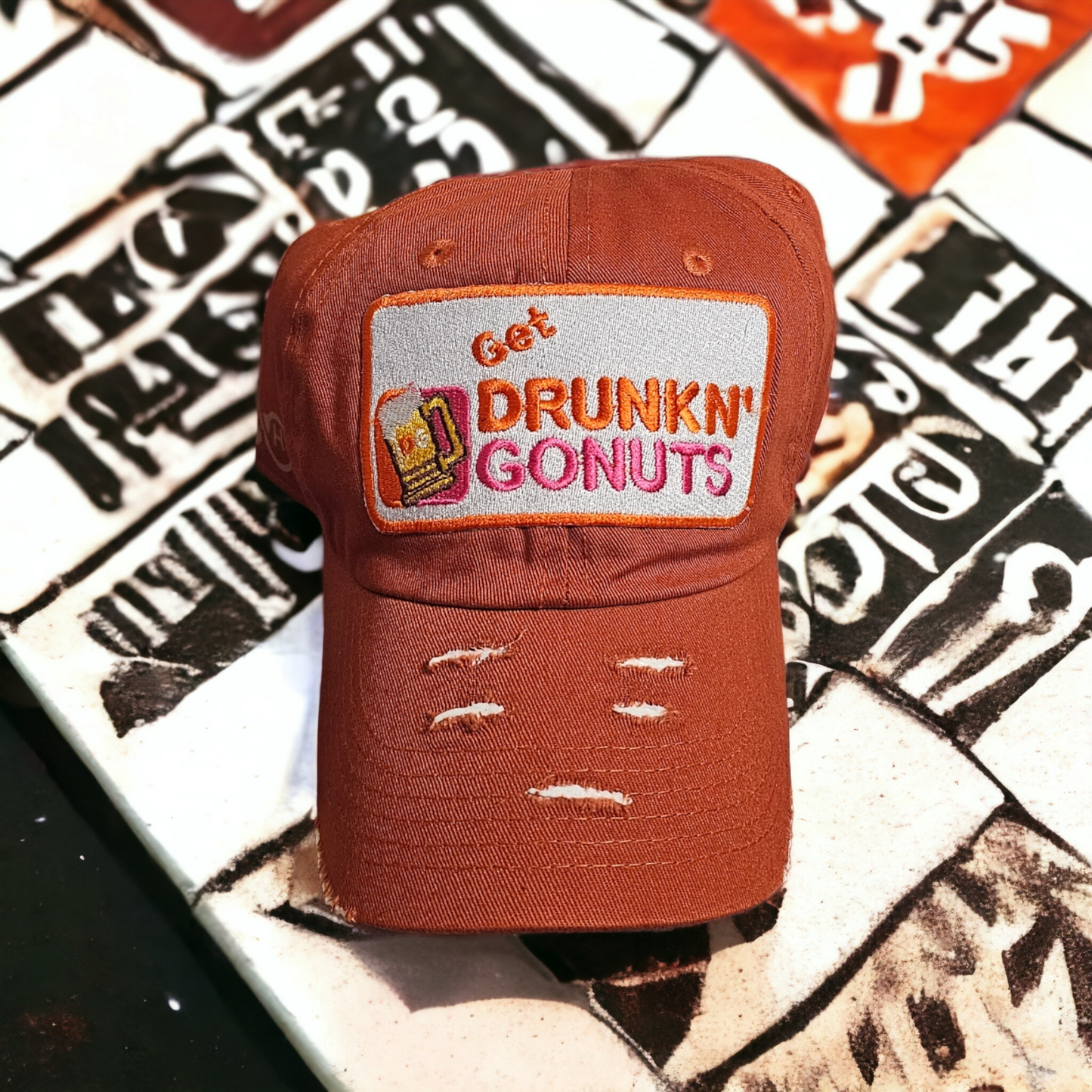 Scars and Stripes Get Drunkn' GoNuts (Burnt Orange)